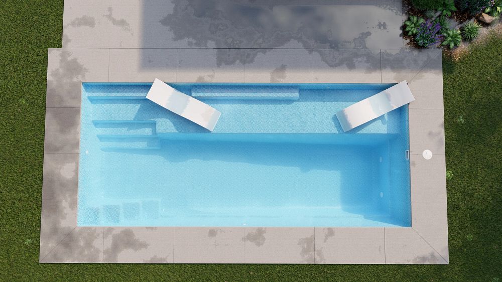 Providence 14′ x 30′ 5 Relax by the fiberglass pool