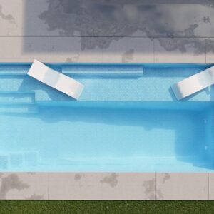 Relax by the fiberglass pool