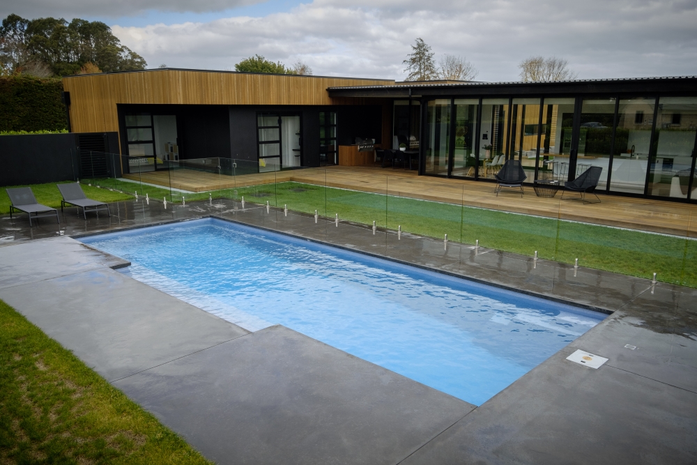 Tuscan fiberglass pool