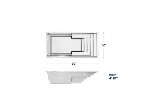 Milan 10' x 20' - Elite Pool Builders